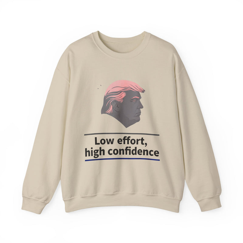 Low Effort High Confidence sweatshirt | Silhouette Profile Crewneck