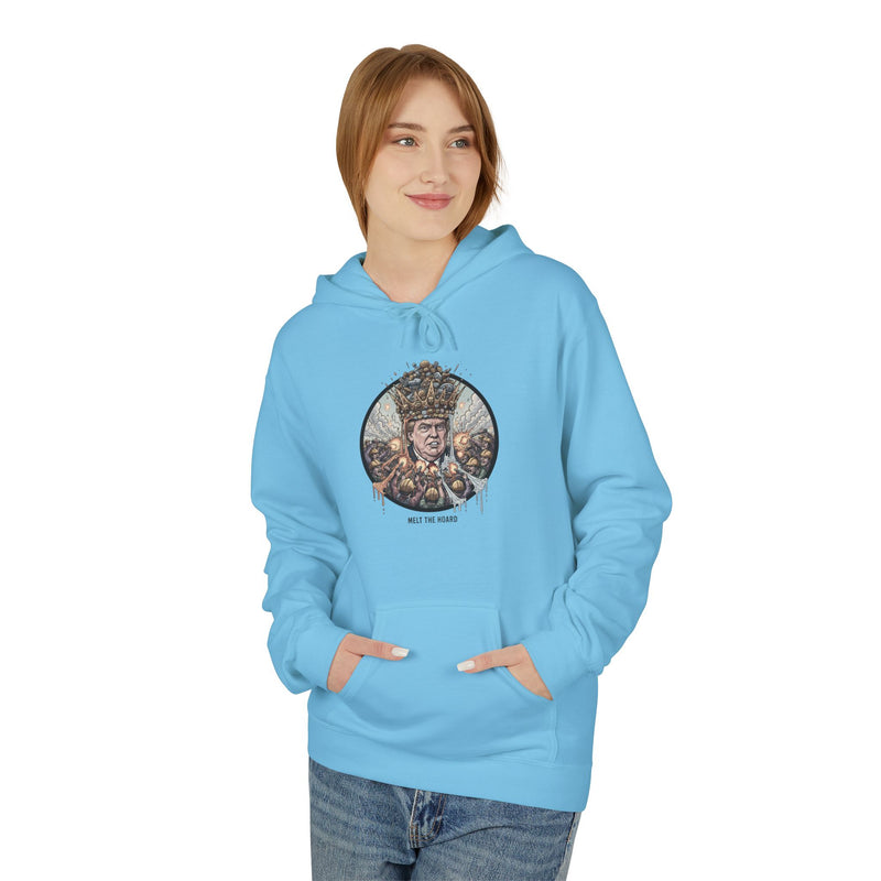 Cozy Nature Scene Hoodie, Unisex Fleece Pullover, Winter Layer, Gift for Nature Lovers, Holiday Apparel