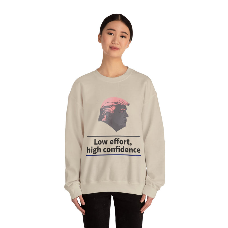 Low Effort High Confidence sweatshirt | Silhouette Profile Crewneck