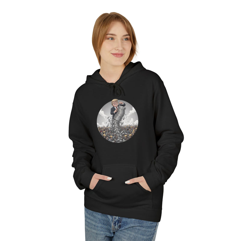 Epic Nature Scene Unisex Fleece Hoodie, Gift for Adventurers, Cozy Outdoor Wear, Nature Lover Apparel, Fall Fashion