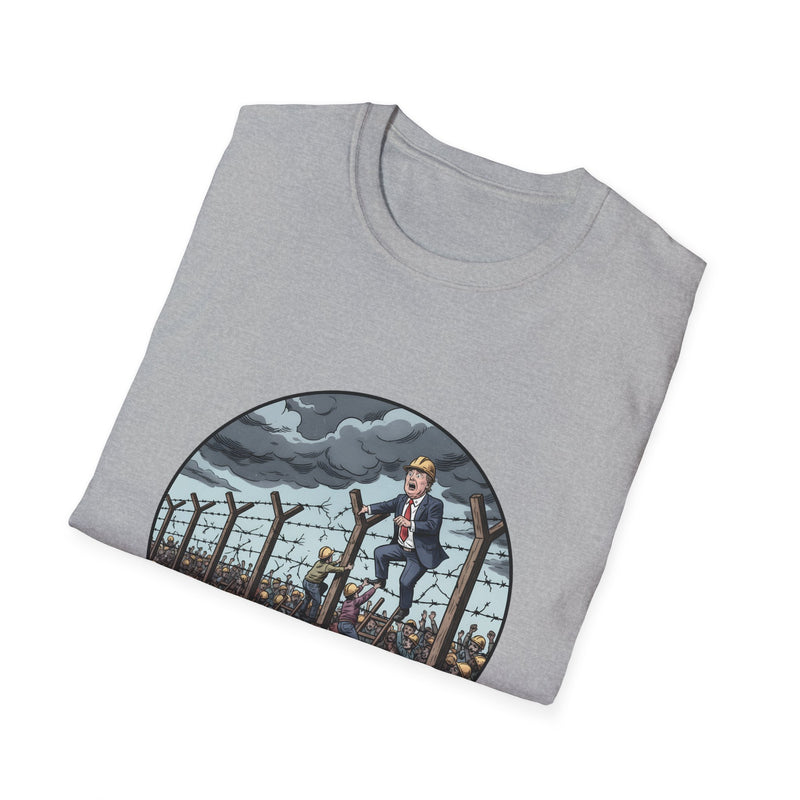 Unisex Graphic Tee - 'No Border Tariffs' Statement Shirt, Casual Wear, Gift for Activists, Unique Art Tee, Everyday Comfort