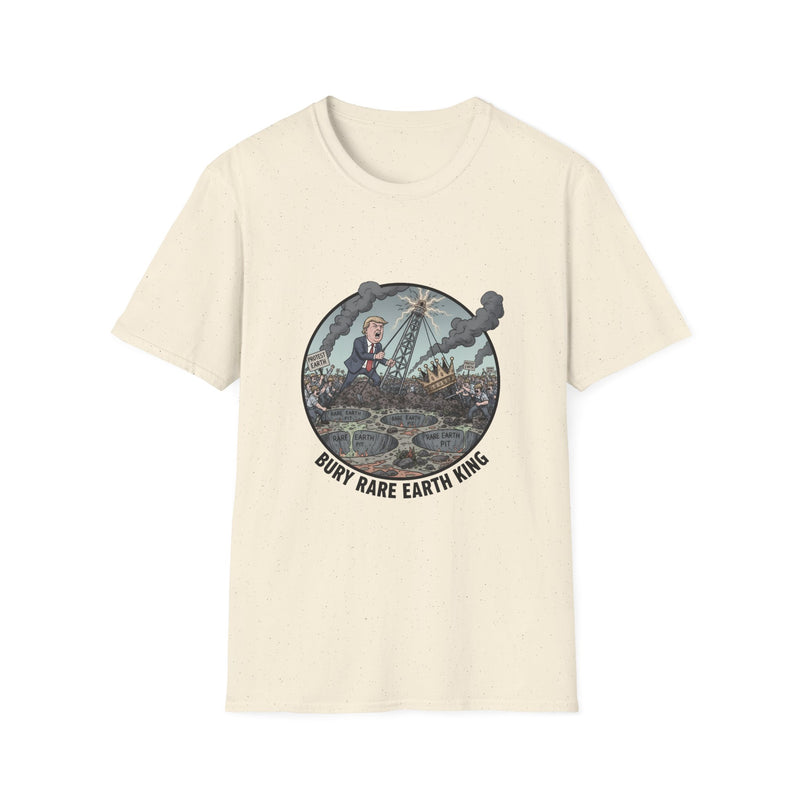 Bury Rare Earth King Unisex T-Shirt | Softstyle, Casual Wear, Gift for Any Occasion, Graphic Tee, Eco-Friendly Fashion