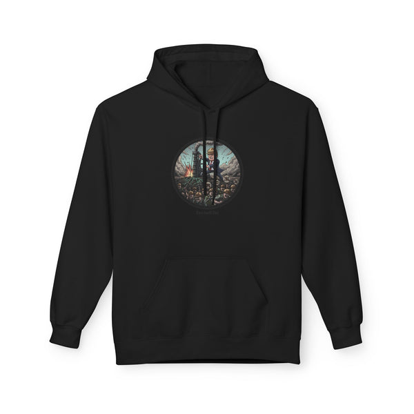 Cozy Artistic Hoodie with Scenic Print, Unisex Fleece Pullover, Perfect for Relaxing, Gift for Nature Lovers, Casual Wear, Autumn Vibe