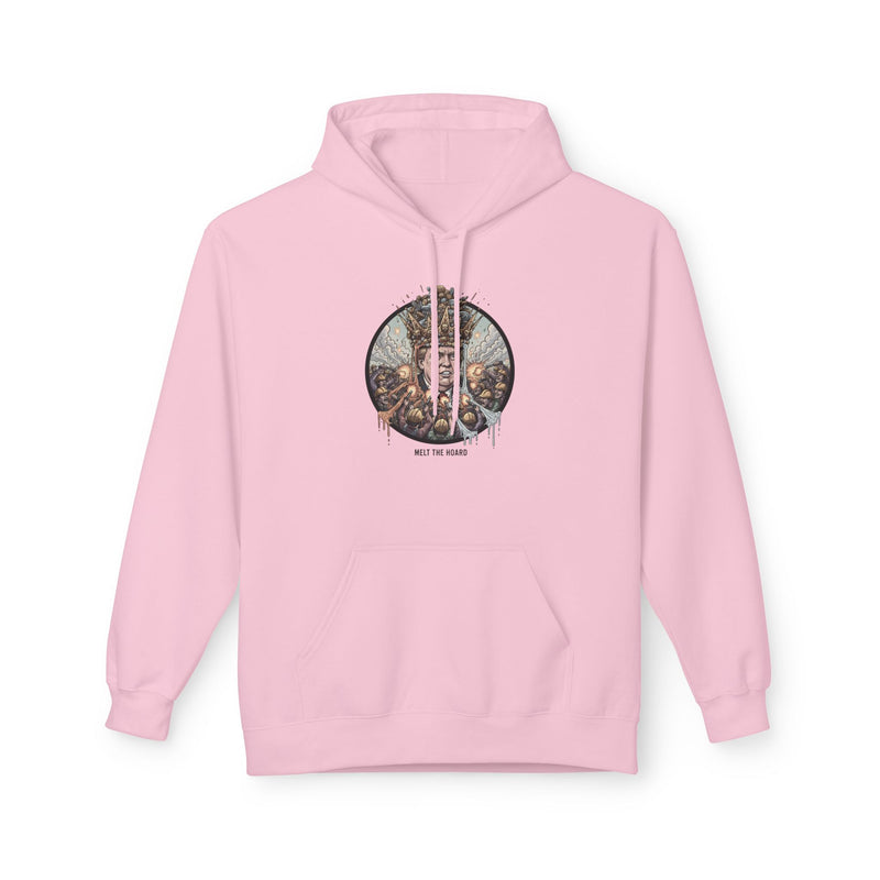 Cozy Nature Scene Hoodie, Unisex Fleece Pullover, Winter Layer, Gift for Nature Lovers, Holiday Apparel