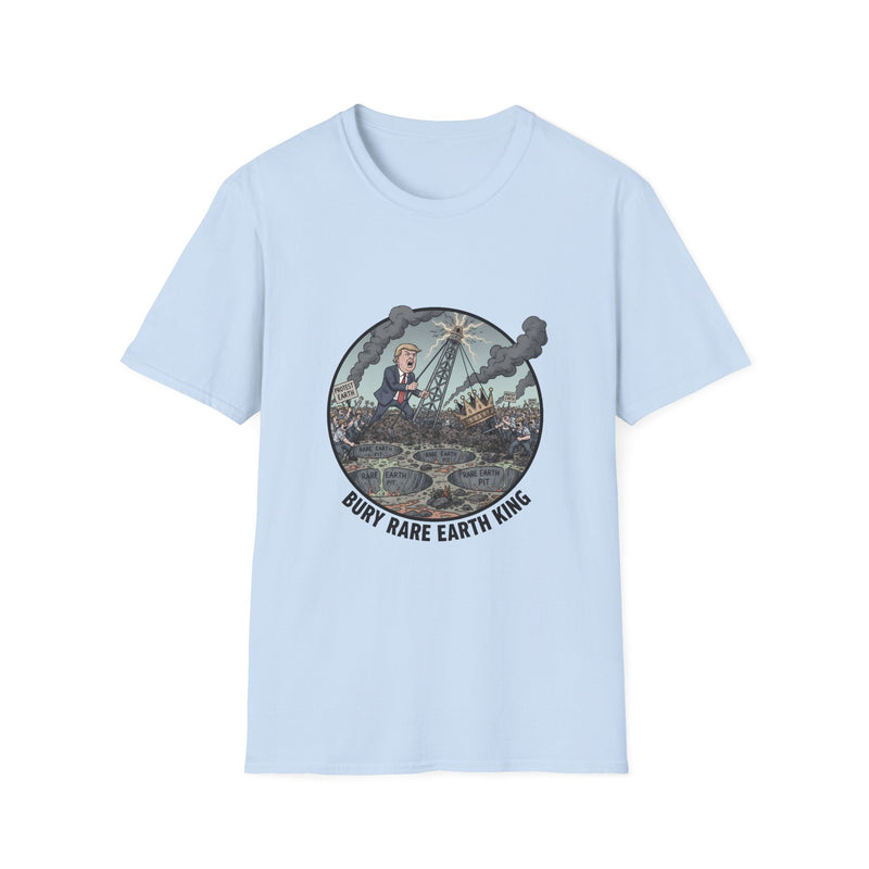 Bury Rare Earth King Unisex T-Shirt | Softstyle, Casual Wear, Gift for Any Occasion, Graphic Tee, Eco-Friendly Fashion
