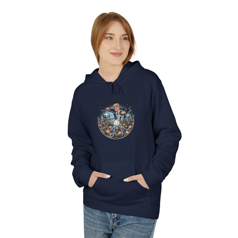 Crypto Liberation Fleece Hoodie, Cozy Sweatshirt for Crypto Enthusiasts, Gift for Tech Lovers, Inspirational Apparel, Casual Everyday Wear