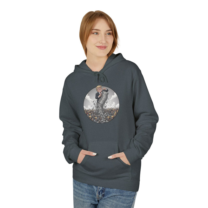 Epic Nature Scene Unisex Fleece Hoodie, Gift for Adventurers, Cozy Outdoor Wear, Nature Lover Apparel, Fall Fashion
