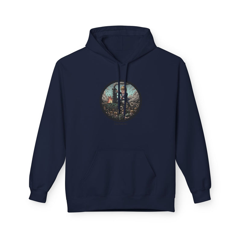 Cozy Artistic Hoodie with Scenic Print, Unisex Fleece Pullover, Perfect for Relaxing, Gift for Nature Lovers, Casual Wear, Autumn Vibe