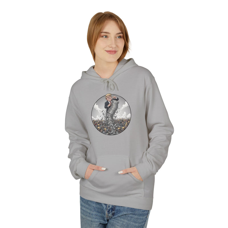 Epic Nature Scene Unisex Fleece Hoodie, Gift for Adventurers, Cozy Outdoor Wear, Nature Lover Apparel, Fall Fashion