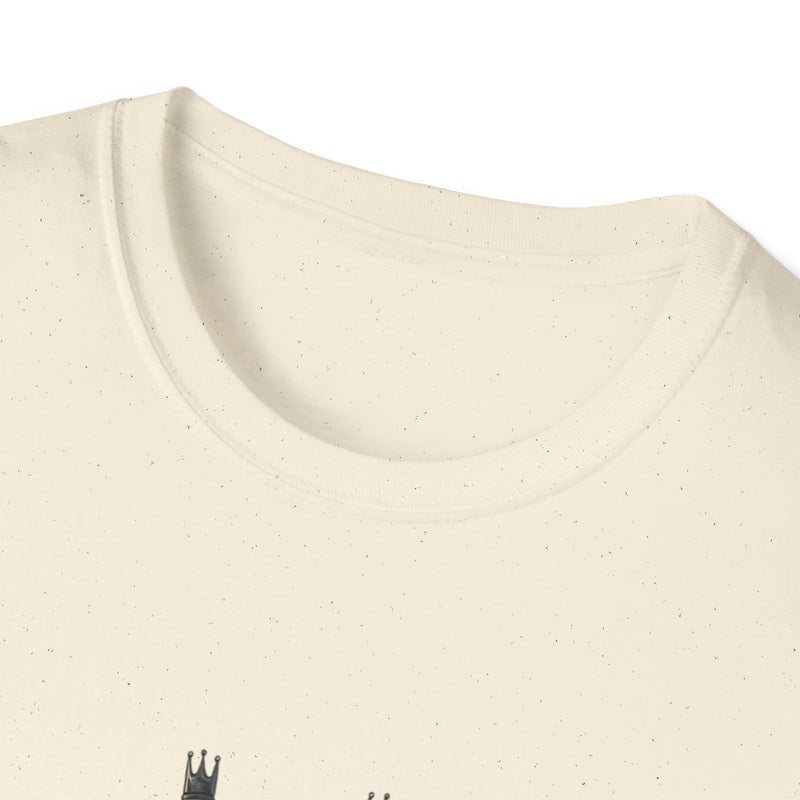 Fiery Unisex Softstyle T-Shirt - Bourbon King Design, Personalized Gift, Casual Wear, Graphic Tee, Party Shirt, Unique Style