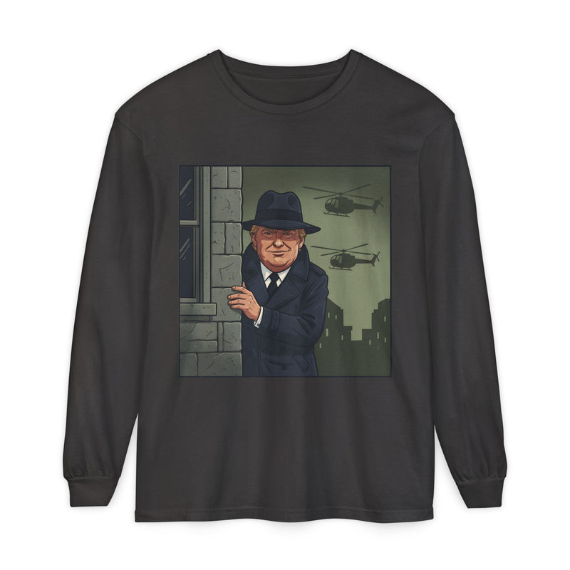 Whimsical Graphic Long Sleeve T-Shirt | Funny Character Shirt, Unisex Tee, Casual Wear, Gift for Him/Her, Everyday Fashion