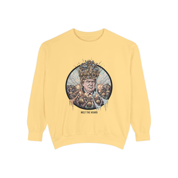 King of Chaos Sweatshirt with Graphic Design, Funny Gift for Political Humor Lovers, Unisex Casual Wear, Perfect for Parties and Events