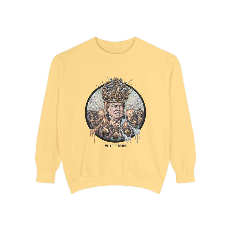 King of Chaos Sweatshirt with Graphic Design, Funny Gift for Political Humor Lovers, Unisex Casual Wear, Perfect for Parties and Events