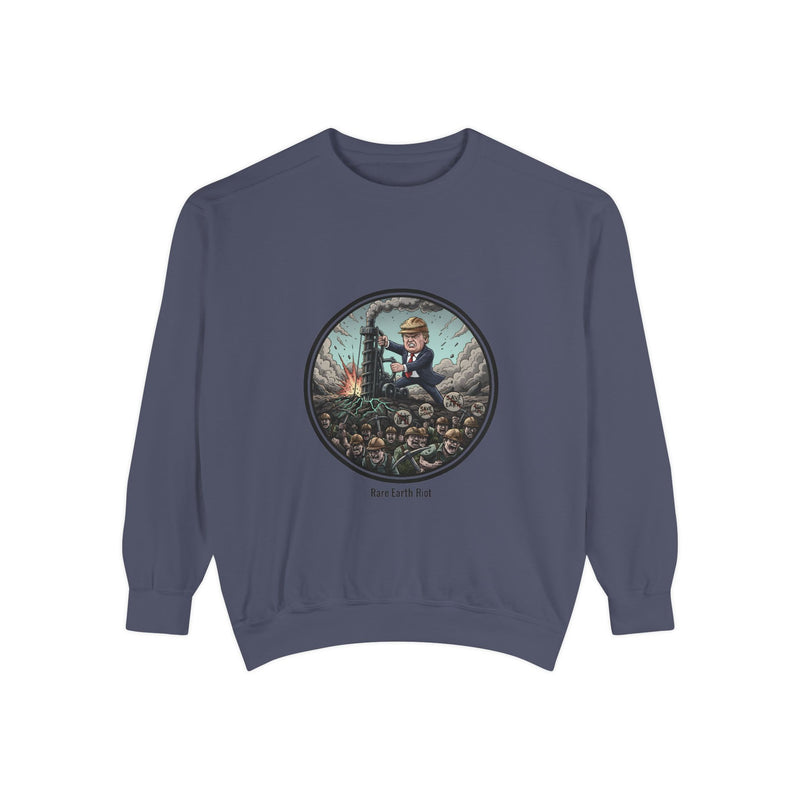 Unisex Garment-Dyed Sweatshirt with Quirky Cartoon Design, Trendy Casual Wear, Gift for Halloween, Unique Lounge Wear, Eco-Friendly [...]