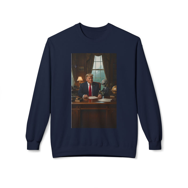 Funny Political Crewneck Sweatshirt, Gift for Political Enthusiasts, Casual Wear, Cozy Fleece Pullover, Humorous Apparel