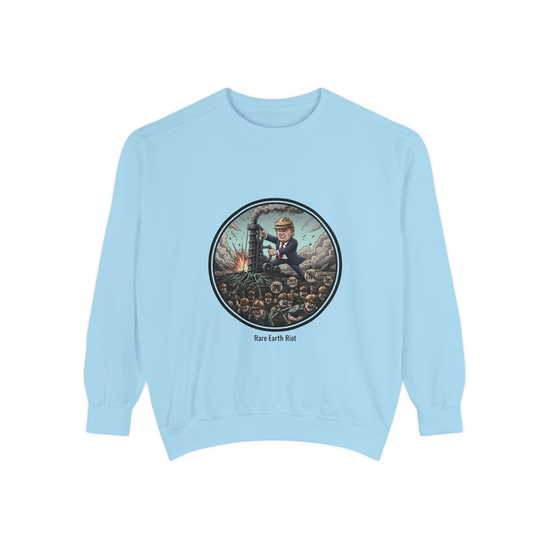 Unisex Garment-Dyed Sweatshirt with Quirky Cartoon Design, Trendy Casual Wear, Gift for Halloween, Unique Lounge Wear, Eco-Friendly [...]