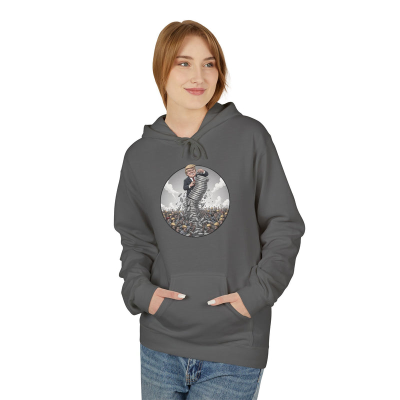 Epic Nature Scene Unisex Fleece Hoodie, Gift for Adventurers, Cozy Outdoor Wear, Nature Lover Apparel, Fall Fashion