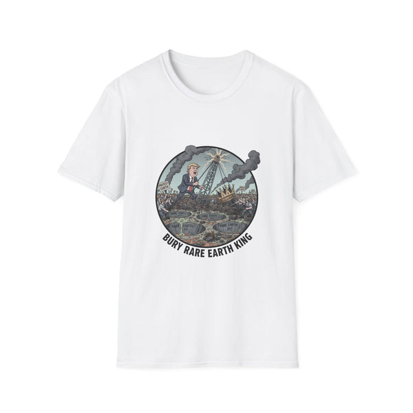 Bury Rare Earth King Unisex T-Shirt | Softstyle, Casual Wear, Gift for Any Occasion, Graphic Tee, Eco-Friendly Fashion