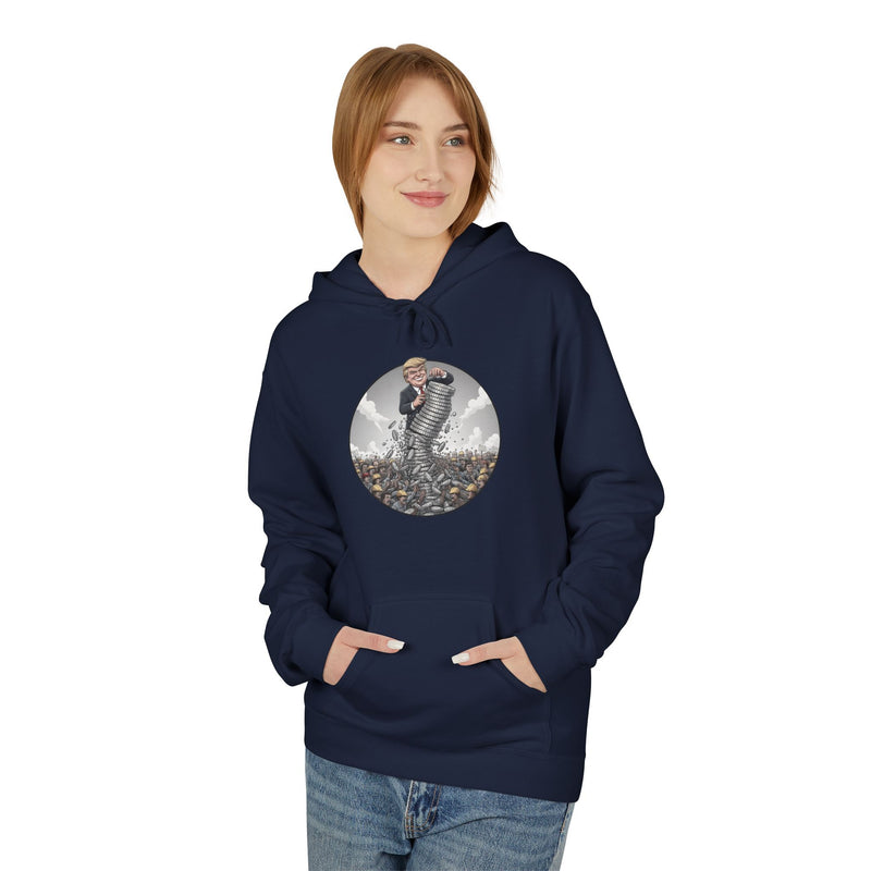 Epic Nature Scene Unisex Fleece Hoodie, Gift for Adventurers, Cozy Outdoor Wear, Nature Lover Apparel, Fall Fashion