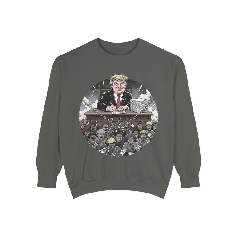 Political Statement Sweatshirt, Cozy Unisex Hoody, Unique Graphic Apparel, Gift for Activists, Trendy Casual Wear