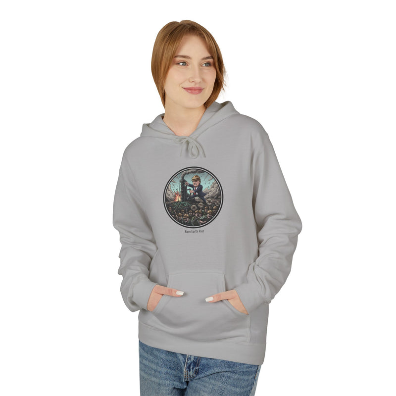 Cozy Artistic Hoodie with Scenic Print, Unisex Fleece Pullover, Perfect for Relaxing, Gift for Nature Lovers, Casual Wear, Autumn Vibe