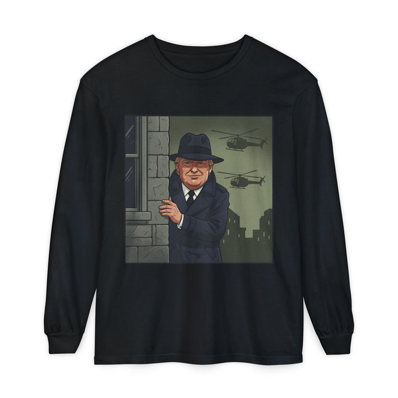 Whimsical Graphic Long Sleeve T-Shirt | Funny Character Shirt, Unisex Tee, Casual Wear, Gift for Him/Her, Everyday Fashion