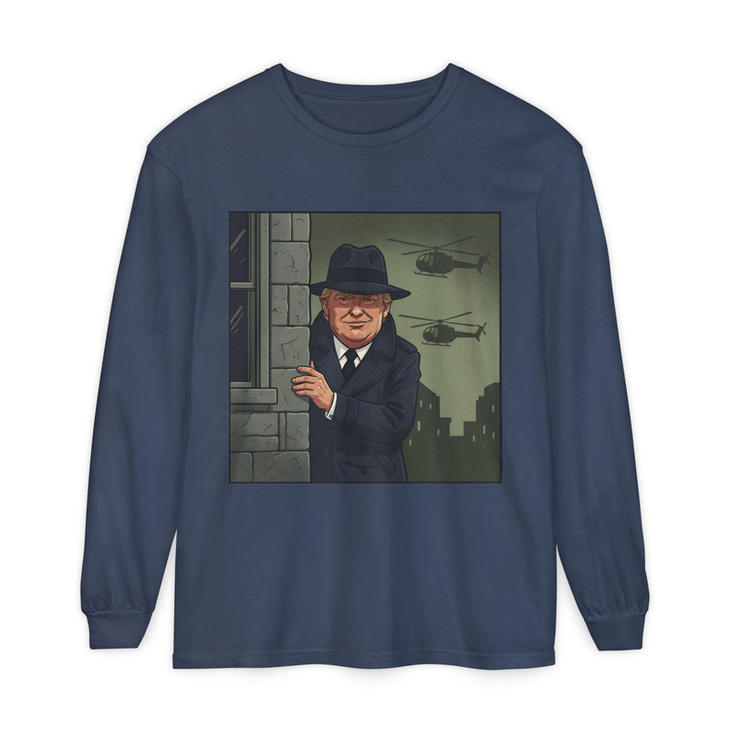 Whimsical Graphic Long Sleeve T-Shirt | Funny Character Shirt, Unisex Tee, Casual Wear, Gift for Him/Her, Everyday Fashion