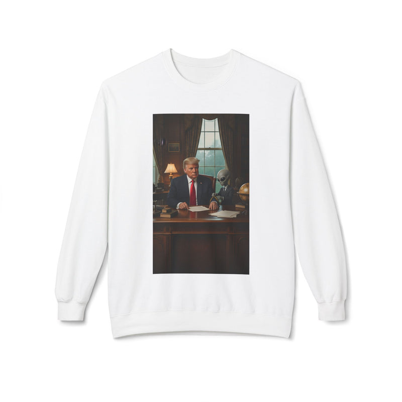 Funny Political Crewneck Sweatshirt, Gift for Political Enthusiasts, Casual Wear, Cozy Fleece Pullover, Humorous Apparel