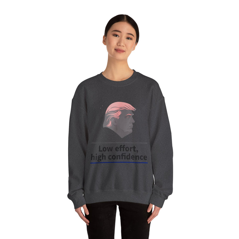 Low Effort High Confidence sweatshirt | Silhouette Profile Crewneck