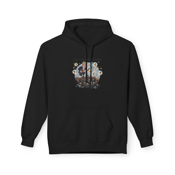 Creative Pop Art Fleece Hoodie - Perfect for Gift, Cozy Wear, Casual Style, Unique Design, Unisex Apparel