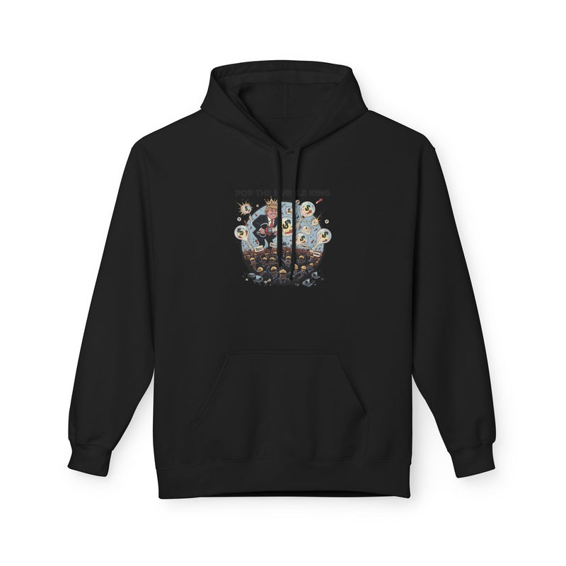 Creative Pop Art Fleece Hoodie - Perfect for Gift, Cozy Wear, Casual Style, Unique Design, Unisex Apparel