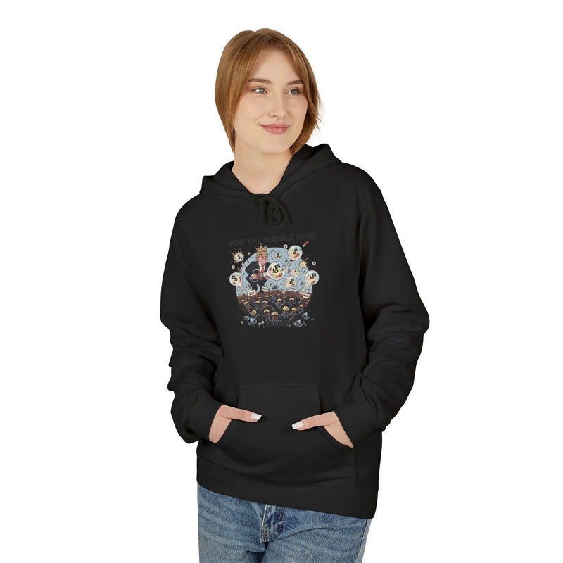 Creative Pop Art Fleece Hoodie - Perfect for Gift, Cozy Wear, Casual Style, Unique Design, Unisex Apparel