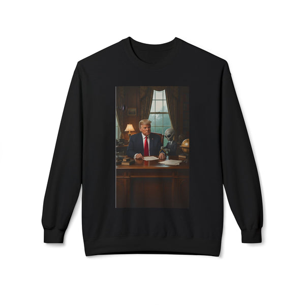 Funny Political Crewneck Sweatshirt, Gift for Political Enthusiasts, Casual Wear, Cozy Fleece Pullover, Humorous Apparel