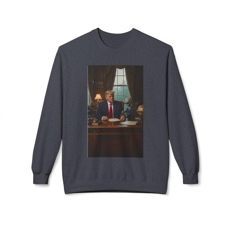 Funny Political Crewneck Sweatshirt, Gift for Political Enthusiasts, Casual Wear, Cozy Fleece Pullover, Humorous Apparel