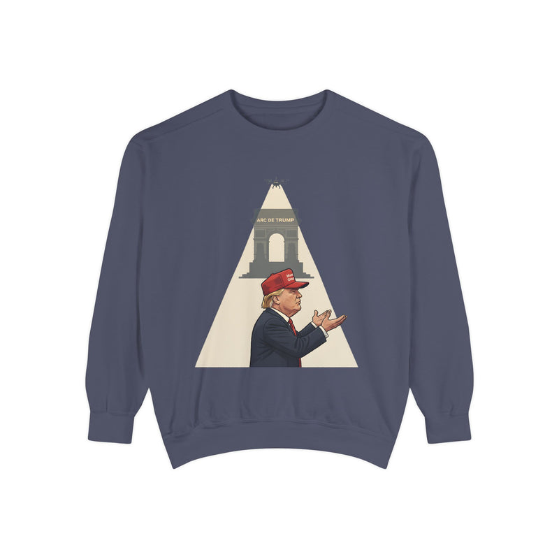 Unisex Garment-Dyed Sweatshirt with Political Theme, Cozy Apparel for Casual Wear, Ideal for Political Events, Gifting for Friends, [...]