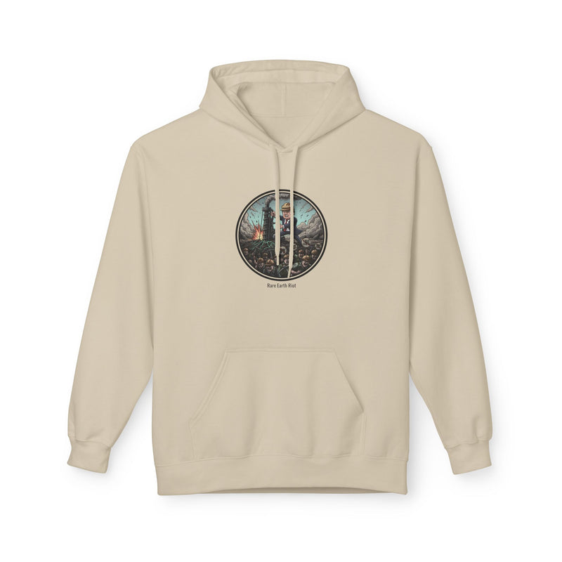 Cozy Artistic Hoodie with Scenic Print, Unisex Fleece Pullover, Perfect for Relaxing, Gift for Nature Lovers, Casual Wear, Autumn Vibe