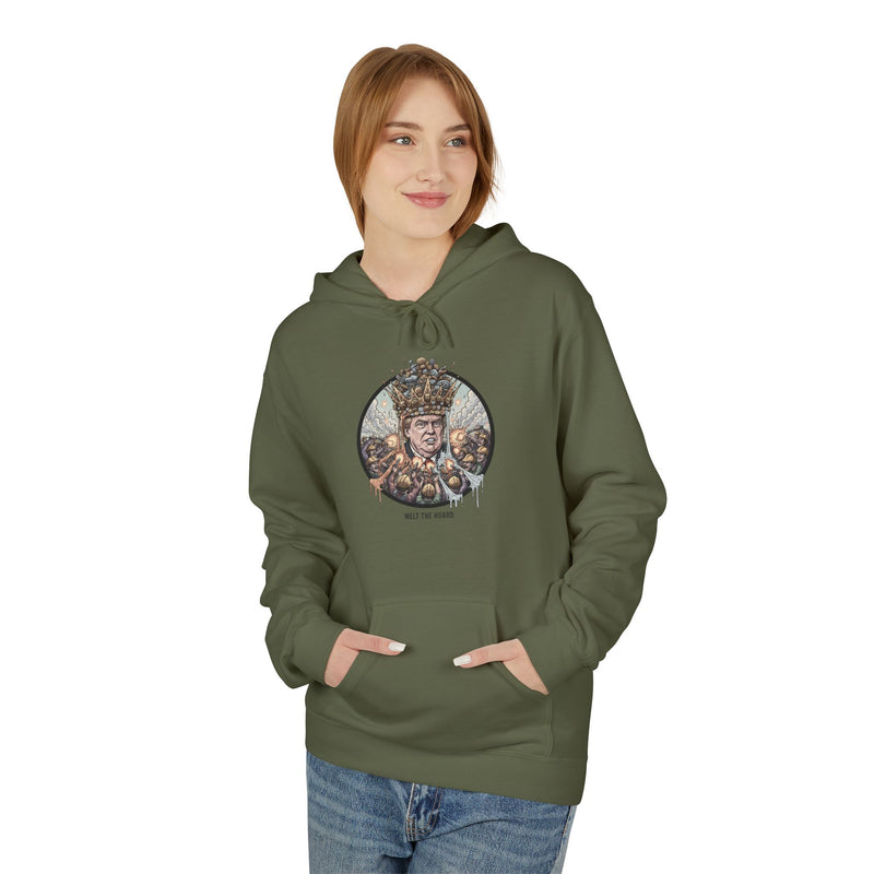 Cozy Nature Scene Hoodie, Unisex Fleece Pullover, Winter Layer, Gift for Nature Lovers, Holiday Apparel