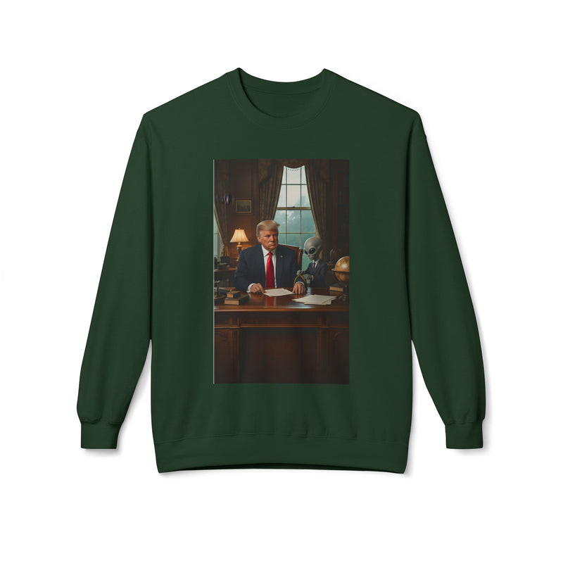 Funny Political Crewneck Sweatshirt, Gift for Political Enthusiasts, Casual Wear, Cozy Fleece Pullover, Humorous Apparel