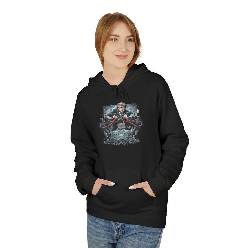 Cozy Fleece Hoodie with Unique Design, Comfortable Gift for Him/Her, Casual Wear, Stay Warm, Perfect for Fall and Winter
