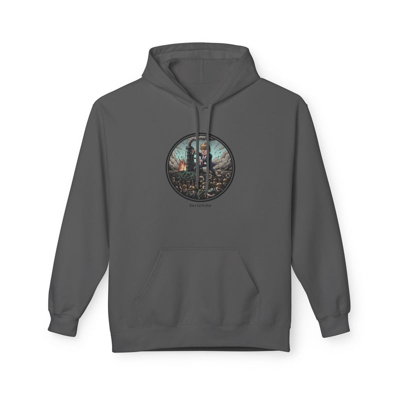 Cozy Artistic Hoodie with Scenic Print, Unisex Fleece Pullover, Perfect for Relaxing, Gift for Nature Lovers, Casual Wear, Autumn Vibe