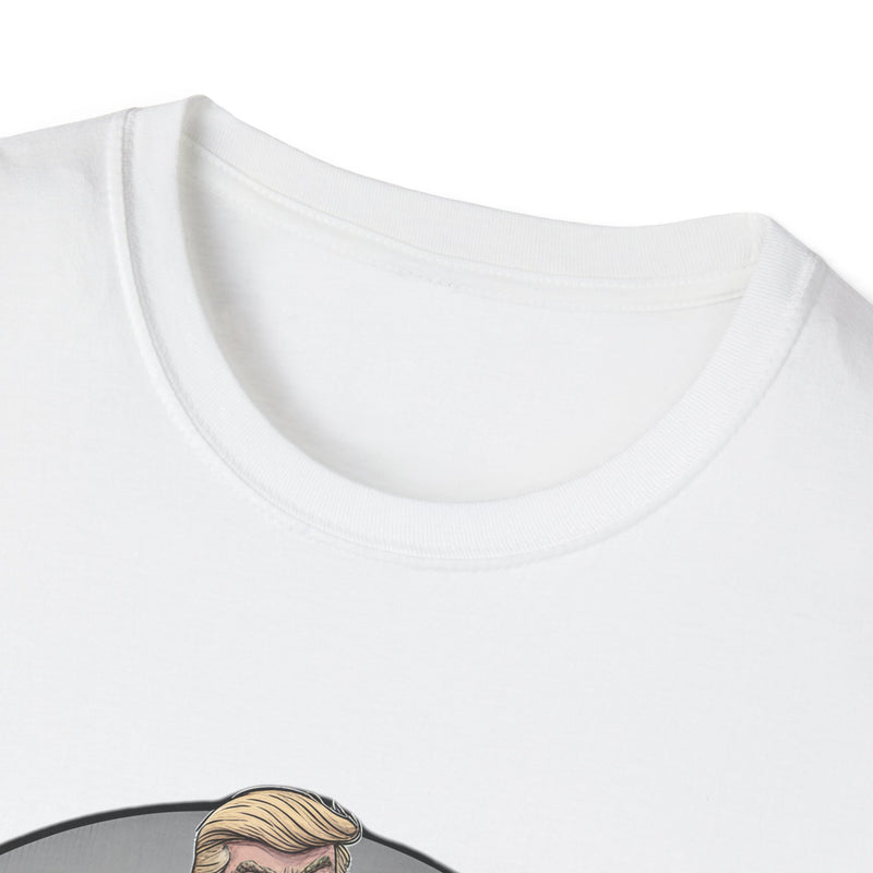 Political Satire Softstyle T-Shirt, Funny Graphic Tee, Gift for Activists, Unisex Humor Shirt, Protest Fashion