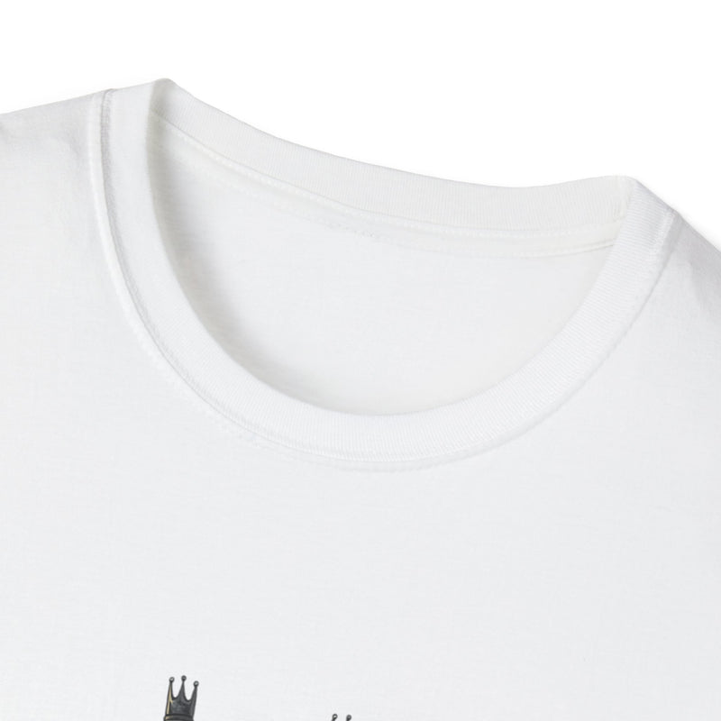 Fiery Unisex Softstyle T-Shirt - Bourbon King Design, Personalized Gift, Casual Wear, Graphic Tee, Party Shirt, Unique Style