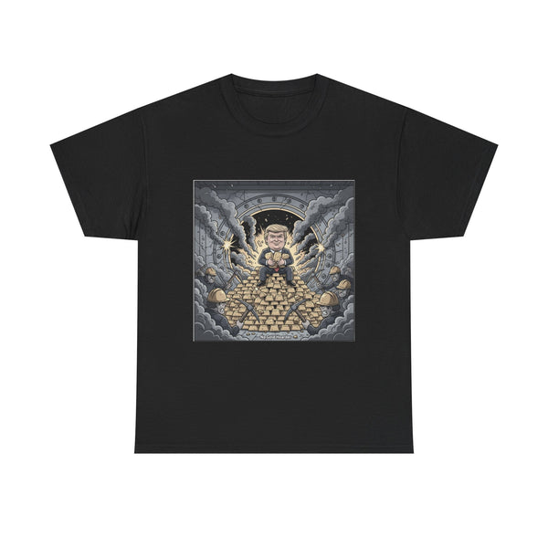 Fortune Buddha Tee - Unisex Heavy Cotton T-Shirt, Spiritual Gift, Casual Wear, Good Luck Shirt, Unique Graphic Tee, Birthday Gift