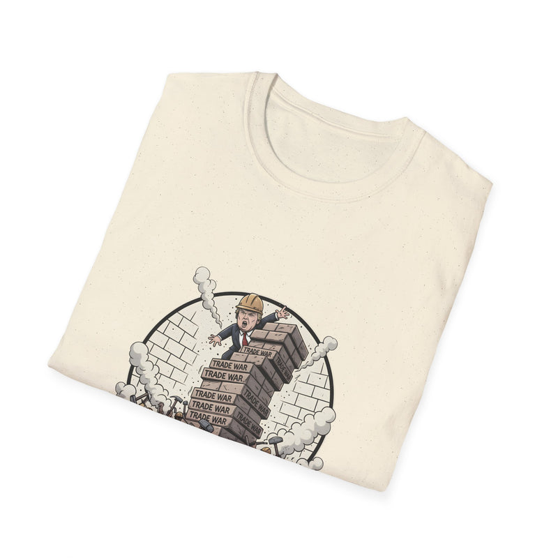 Playful Unisex T-Shirt with 'Tear Down Tariffs' Design, Casual Wear, Gift for Activists, Funny Graphic Tee, Everyday Comfort