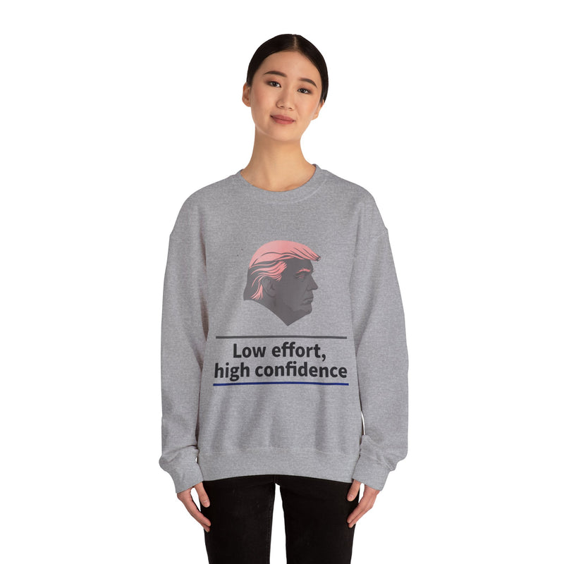 Low Effort High Confidence sweatshirt | Silhouette Profile Crewneck