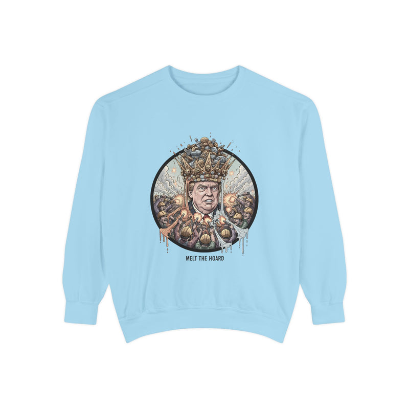 King of Chaos Sweatshirt with Graphic Design, Funny Gift for Political Humor Lovers, Unisex Casual Wear, Perfect for Parties and Events