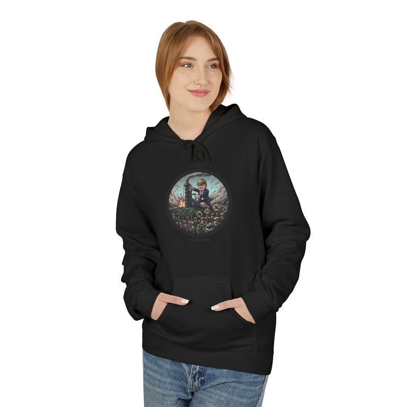 Cozy Artistic Hoodie with Scenic Print, Unisex Fleece Pullover, Perfect for Relaxing, Gift for Nature Lovers, Casual Wear, Autumn Vibe