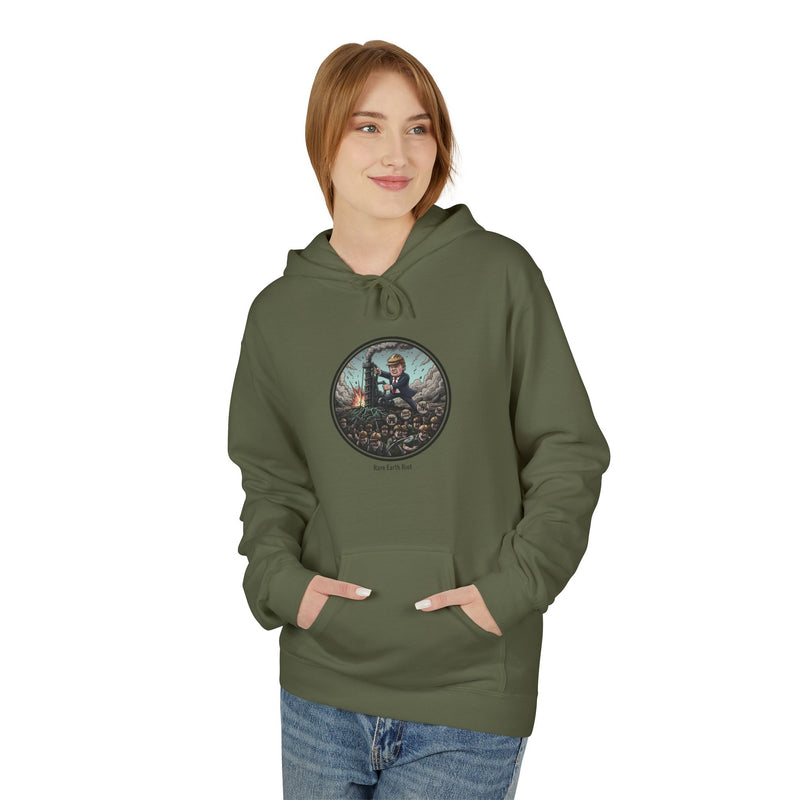 Cozy Artistic Hoodie with Scenic Print, Unisex Fleece Pullover, Perfect for Relaxing, Gift for Nature Lovers, Casual Wear, Autumn Vibe
