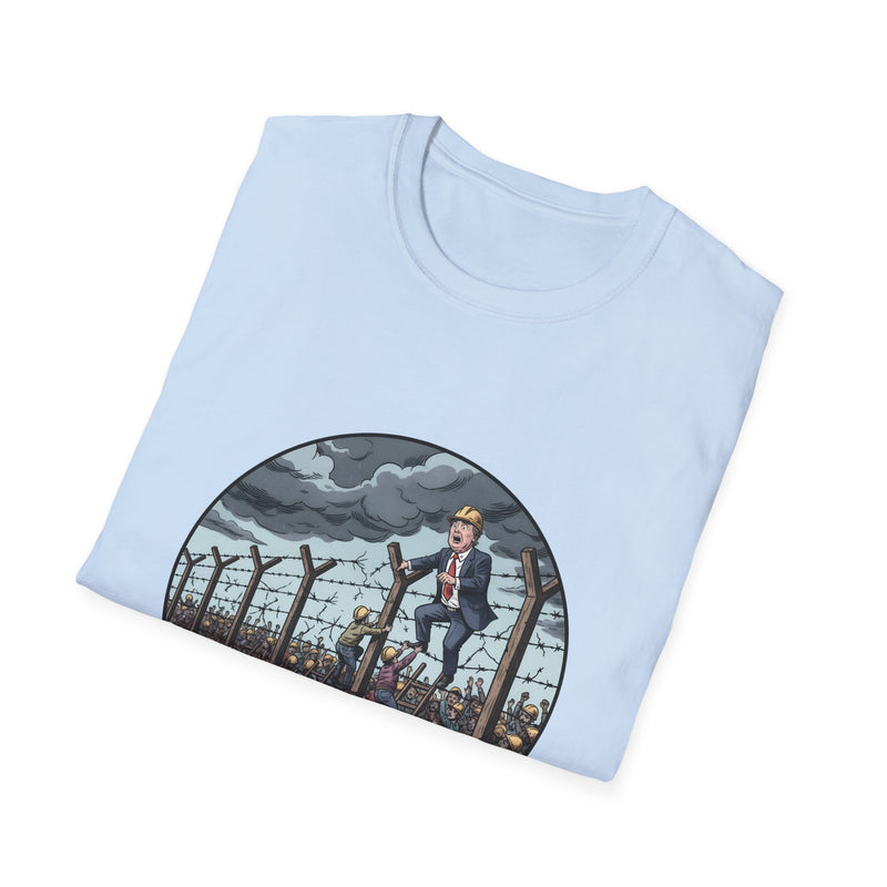 Unisex Graphic Tee - 'No Border Tariffs' Statement Shirt, Casual Wear, Gift for Activists, Unique Art Tee, Everyday Comfort