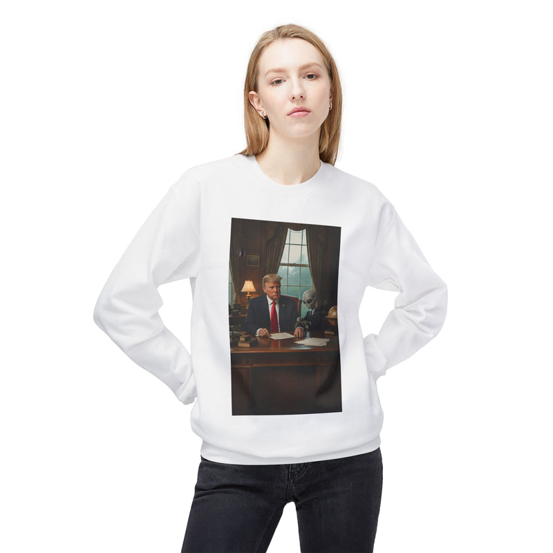 Funny Political Crewneck Sweatshirt, Gift for Political Enthusiasts, Casual Wear, Cozy Fleece Pullover, Humorous Apparel